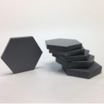 sintered silicon carbide tiles in a hexagon shape - Calix Ceramics
