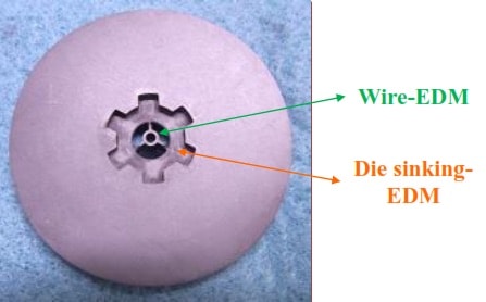 die-sinking EDM sintered silicon carbide - calix ceramics